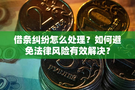 济南借条纠纷怎么处理？如何避免法律风险有效解决？