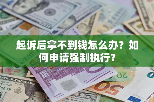 济南起诉后拿不到钱怎么办？如何申请强制执行？