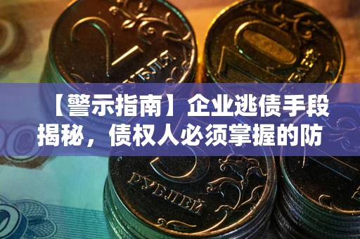 济南【警示指南】企业逃债手段揭秘，债权人必须掌握的防坑宝典