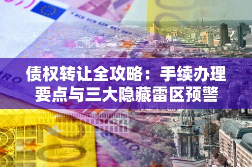 济南债权转让全攻略：手续办理要点与三大隐藏雷区预警