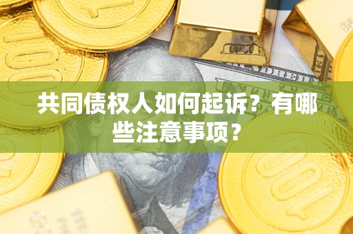 济南共同债权人如何起诉？有哪些注意事项？
